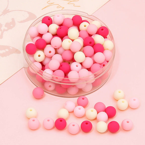 Wholesale Acrylic Frosted Round Beads Handmade Jewelry Accessories For Bracelet And Necklace