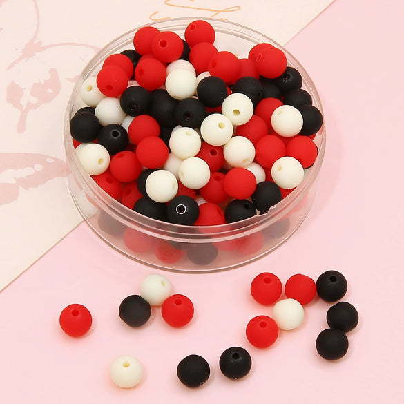 Wholesale Acrylic Frosted Round Beads Handmade Jewelry Accessories For Bracelet And Necklace