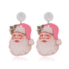 Wholesale Acrylic Geometric Christmas Earrings With Vintage Style And Festival Elements