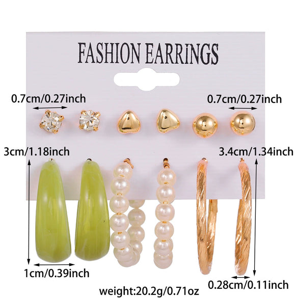 Wholesale Acrylic Geometric Earrings With Electroplating For Women Original Design