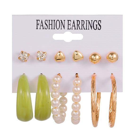 Wholesale Acrylic Geometric Earrings With Electroplating For Women Original Design
