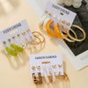 Wholesale Acrylic Geometric Earrings With Electroplating For Women Original Design