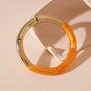 Wholesale Acrylic Geometric Electroplated Bamboo Bracelet For Women Maillard Style Natural Fashionable Simple Highend Temperament Niche