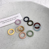Wholesale Acrylic Geometric Fivepiece Ring Set New Ins Fashionable Small Fresh Candy Color For Women