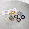 Wholesale Acrylic Geometric Fivepiece Ring Set New Ins Fashionable Small Fresh Candy Color For Women