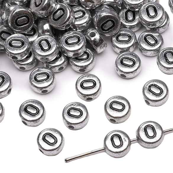 Wholesale Acrylic Geometric Letter Beads Handmade Jewelry Material For Bracelet And Necklace
