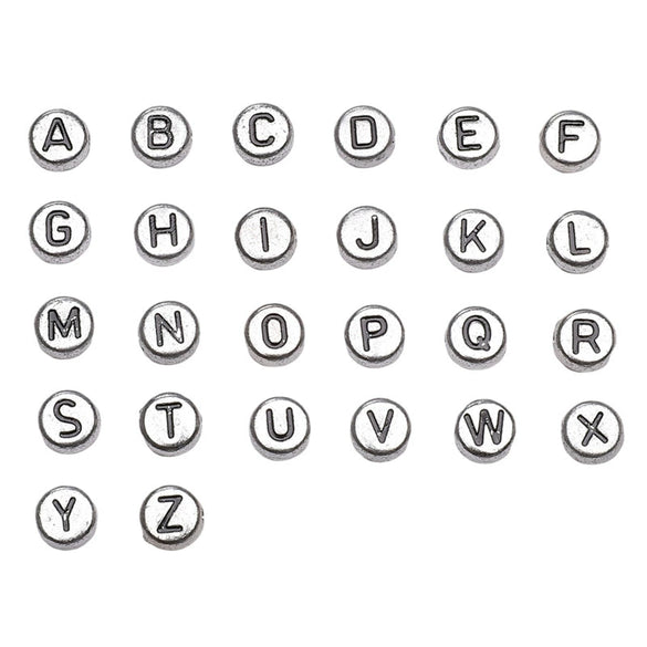 Wholesale Acrylic Geometric Letter Beads Handmade Jewelry Material For Bracelet And Necklace