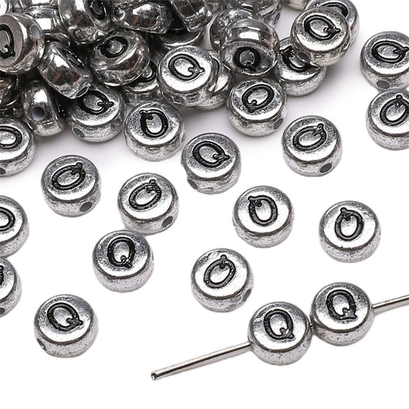 Wholesale Acrylic Geometric Letter Beads Handmade Jewelry Material For Bracelet And Necklace