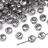 Wholesale Acrylic Geometric Letter Beads Handmade Jewelry Material For Bracelet And Necklace