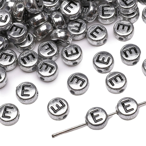 Wholesale Acrylic Geometric Letter Beads Handmade Jewelry Material For Bracelet And Necklace