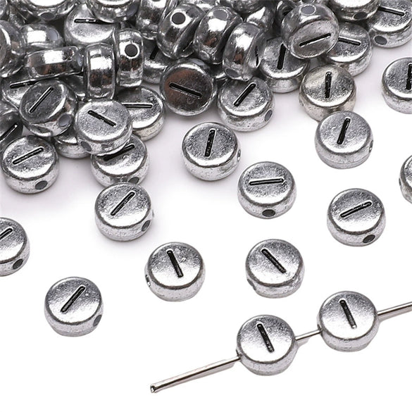 Wholesale Acrylic Geometric Letter Beads Handmade Jewelry Material For Bracelet And Necklace