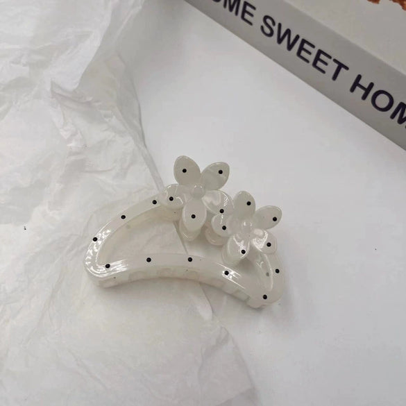 Wholesale Acrylic Geometric Polka Dot Bow Handmade Women's Hair Shark Clip