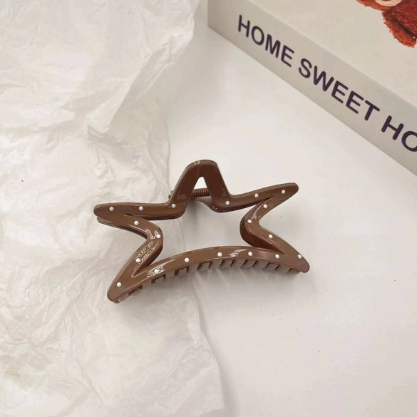 Wholesale Acrylic Geometric Polka Dot Bow Handmade Women's Hair Shark Clip