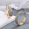 Wholesale Acrylic Geometric Printed Women's Round Earrings