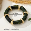 Wholesale Acrylic Gradient Circular Patchwork Alloy Electroplated Exaggerated Geometric Bracelet Jewelry Accessories