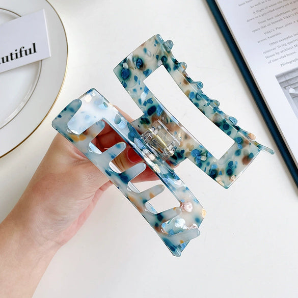 Wholesale Acrylic Hair Accessories For Girls Geometric Hair Clips And Grips For Autumn And Winter