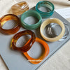 Wholesale Acrylic Halo Stripe Smooth Handmade Retro Fashion High End Jewelry Bracelet