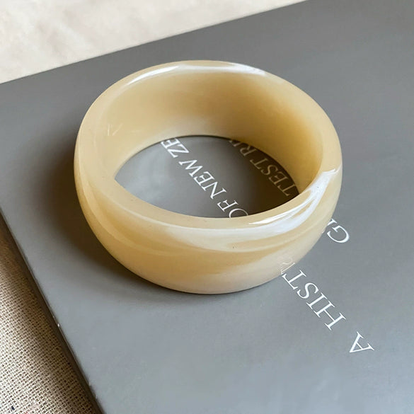 Wholesale Acrylic Halo Stripe Smooth Handmade Retro Fashion High End Jewelry Bracelet