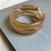 Wholesale Acrylic Halo Stripe Smooth Handmade Retro Fashion High End Jewelry Bracelet