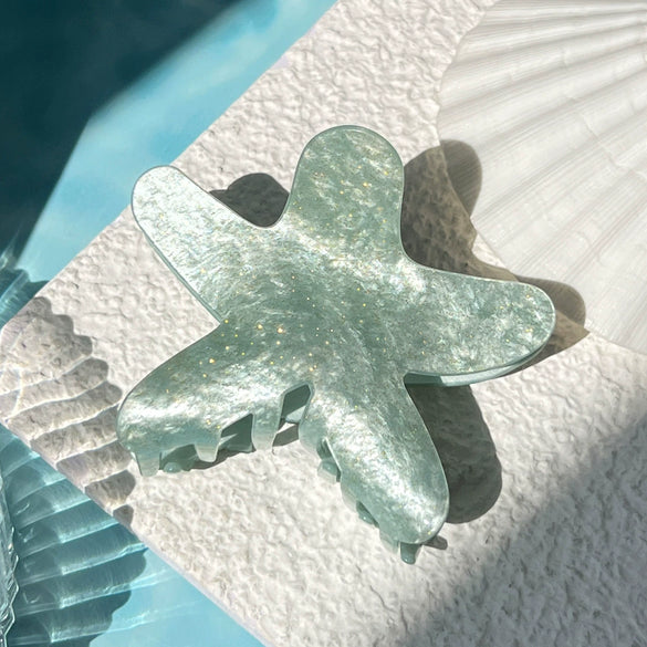 Wholesale Acrylic Handmade Fivepointed Star Hair Grab Clip For Women Minimalist Style Summer Accessories