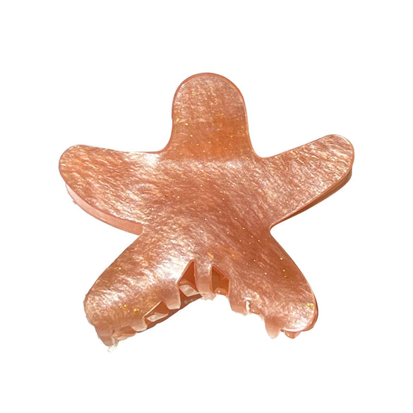 Wholesale Acrylic Handmade Fivepointed Star Hair Grab Clip For Women Minimalist Style Summer Accessories