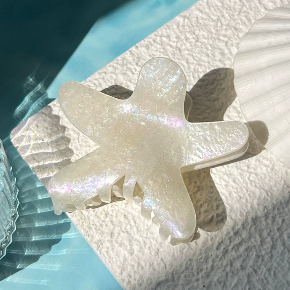 Wholesale Acrylic Handmade Fivepointed Star Hair Grab Clip For Women Minimalist Style Summer Accessories