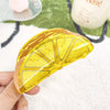 Wholesale Acrylic Handmade Fruit Lemon Style Hair Grab Clip For Women