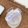 Wholesale Acrylic Handmade Geometric Hollow Hair Grab Clip Jewelry For Women