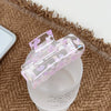 Wholesale Acrylic Handmade Geometric Hollow Hair Grab Clip Jewelry For Women