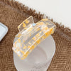 Wholesale Acrylic Handmade Geometric Hollow Hair Grab Clip Jewelry For Women
