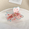 Wholesale Acrylic Handmade Lovely Dopamine Bow Grab Clip Headwear For Women