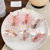Wholesale Acrylic Handmade Lovely Dopamine Bow Grab Clip Headwear For Women