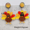 Wholesale Acrylic Handmade Turkey Asymmetric Pendant Earrings With Cartoon Characters And Geometric Patterns For Women