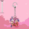 Wholesale Acrylic Heart Keychain With Nurse Theme Creative Cartoon Simulation Printing Process Bag Charm Gift