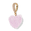 Wholesale Acrylic Heart Pendant Necklace With Colorful Love Pattern And Electroplating Process