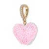 Wholesale Acrylic Heart Pendant Necklace With Colorful Love Pattern And Electroplating Process