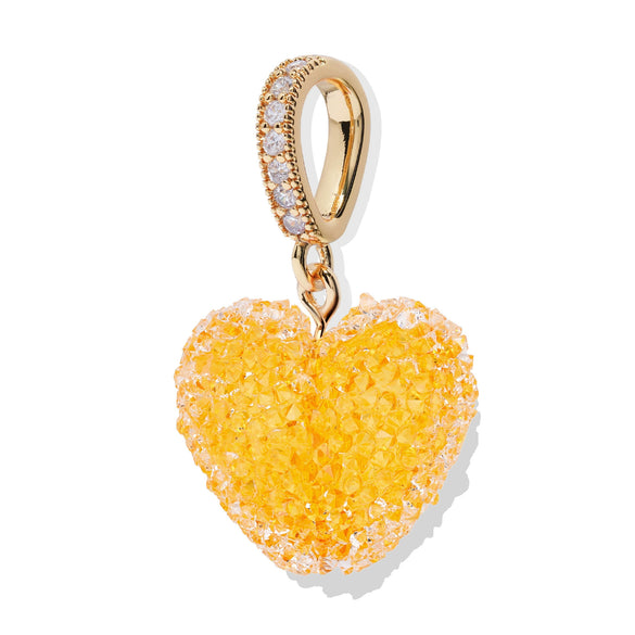 Wholesale Acrylic Heart Pendant Necklace With Colorful Love Pattern And Electroplating Process