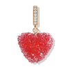 Wholesale Acrylic Heart Pendant Necklace With Colorful Love Pattern And Electroplating Process