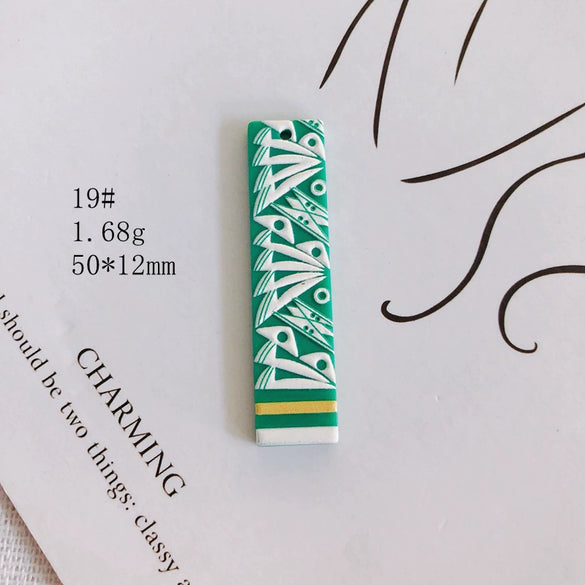 Wholesale Acrylic Jewelry Accessories With Three Dimensional Printing Pattern For Diy
