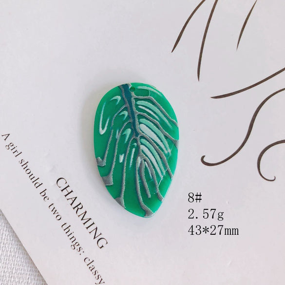Wholesale Acrylic Jewelry Accessories With Three Dimensional Printing Pattern For Diy