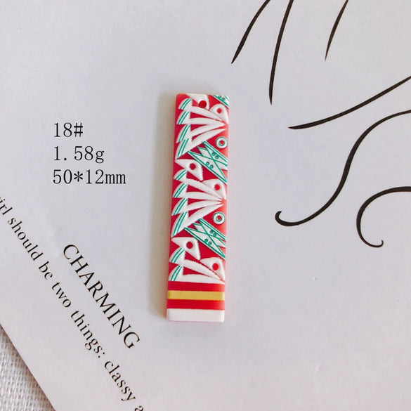 Wholesale Acrylic Jewelry Accessories With Three Dimensional Printing Pattern For Diy