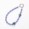 Wholesale Acrylic Light Luxury Solid Color Ab Beads Mobile Phone Pendant Electroplated Lanyard Wrist Strap