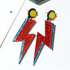 Wholesale Acrylic Lightning Three Dimensional Punk Creative Fun Women's Pendant Earrings