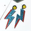Wholesale Acrylic Lightning Three Dimensional Punk Creative Fun Women's Pendant Earrings