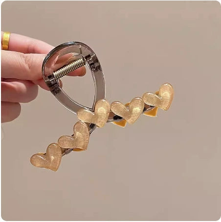 Wholesale Acrylic Love Hairpin Handmade Women's Highgrade Grip Clip