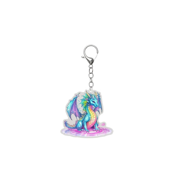 Wholesale Acrylic Marine Animal Dolphin Keychain Accessories And Pendants With Printing