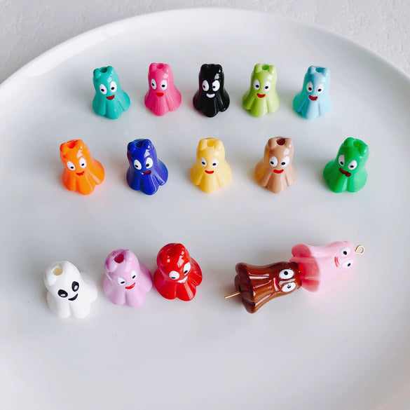 Wholesale Acrylic Mini Monster Cartoon Jewelry Pendant For Diy Bracelet And Necklace
