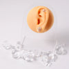 Wholesale Acrylic Minimalist Geometric Hollow Horn Auricle Waist Drum Transparent Ear Expansion Piercing Earrings