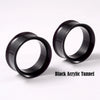 Wholesale Acrylic Minimalist Geometric Hollow Horn Auricle Waist Drum Transparent Ear Expansion Piercing Earrings