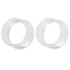 Wholesale Acrylic Minimalist Geometric Hollow Horn Auricle Waist Drum Transparent Ear Expansion Piercing Earrings